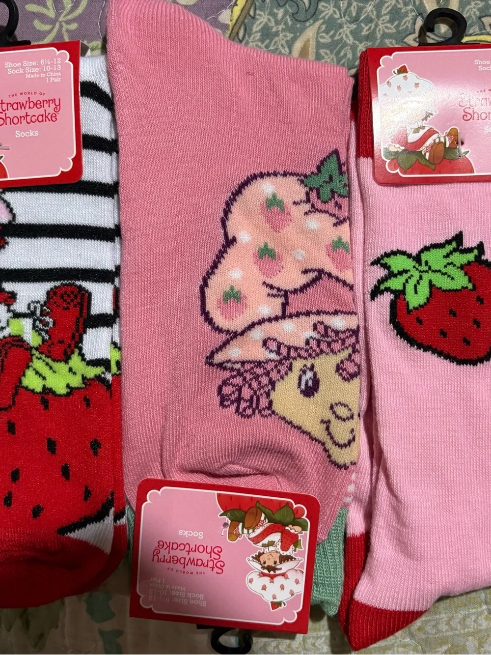 Strawberry Shortcake Pink Women's Socks - Pack